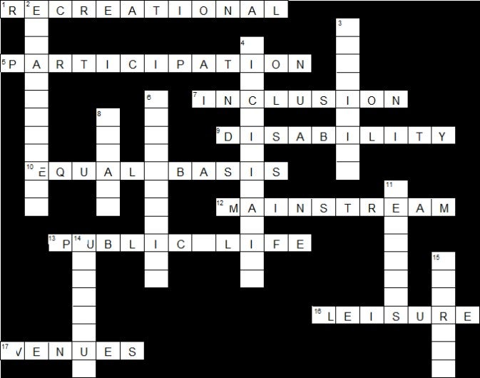 Across solutions to interactive crossword