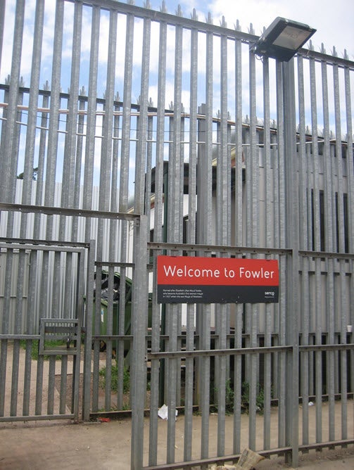 Entrance to Fowler compound, Villawood IDC