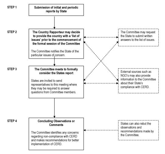 Figure 1: An overview of the Periodic Reporting Process - If you require this information in a more accessible format please email: webfeedback@humanrights.gov.au