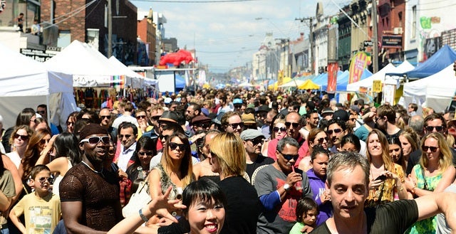 crowd scene