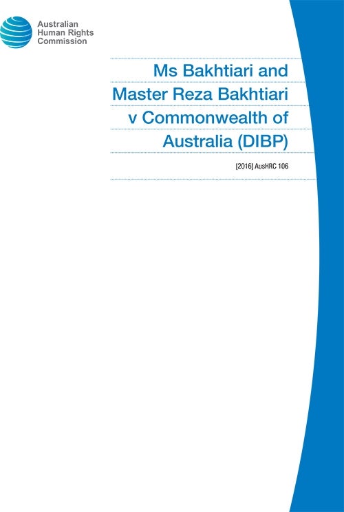 Cover of [2016] AusHRC 106