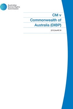 Cover of CM v Commonwealth of Australia [2015] AusHRC 99