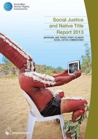 Cover - Social Justice and Native Title Report 2013