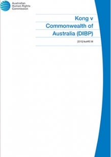 Cover of Kong v Cth (DIBP) 2015 AusHRC 98