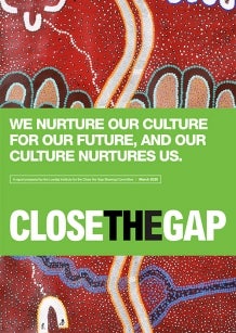 Aboriginal Art - Cover of the 2020 Close the Gap report