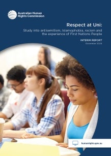 Respect at Uni: Interim Report on Racism at Australian Universities