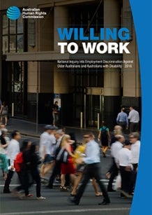 Willing to Work Report (2016) - cover image - people in street around workplaces