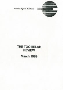 Cover of the Toomelah Review 1989