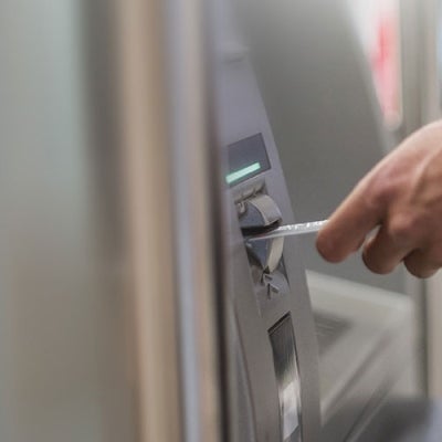 Client using an ATM